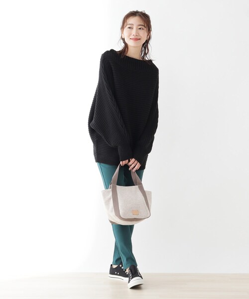 SHOO・LA・RUE（シューラルー）の「◆起毛×テープトート（トートバッグ・レディース・ダークブラウン/サンドベージュ/ブルー系5/ピンク系・00）」の7枚目の写真