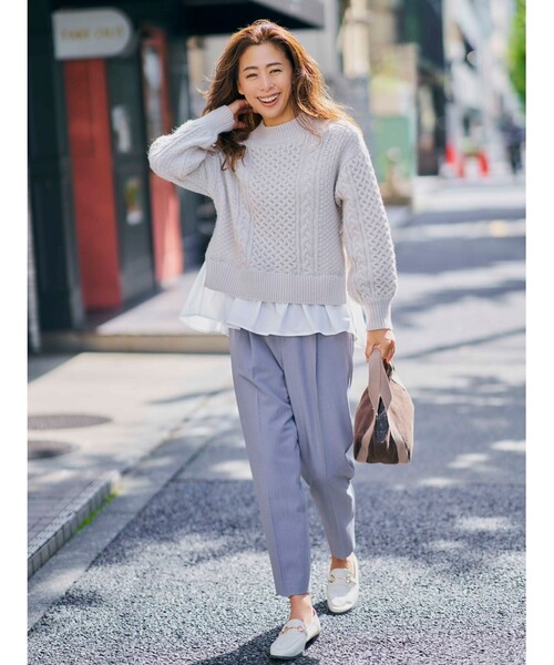 SHOO・LA・RUE（シューラルー）の「◆起毛×テープトート（トートバッグ・レディース・ダークブラウン/サンドベージュ/ブルー系5/ピンク系・00）」の12枚目の写真
