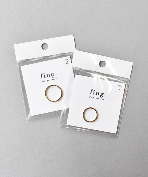 fing.(フィング)の「health クラフトリング(リング・レディース・シルバー/ピンクゴールド/ゴールド・5号/15号/9号/7号/3号/13号/11号)」の10枚目の写真