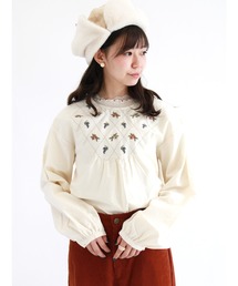 ehka sopo | ぶどうとお花刺繍ブラウス(シャツ/ブラウス)