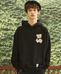 【AQO STUDIO SPACE】AQO OG BEAR HOODIE / アコスタジオスペース AQO OG ベアー ロゴ フーディー