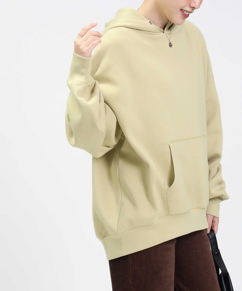 HONEYSUCKLE ROSE(ハニーサックルローズ)の「【HONEYSUCKLE ROSE】ポンチビッグパーカー(パーカー・レディース・オフホワイト/イエロー/ダークグレー/グリーン/ピンク/ベージュ・M/L)」の21枚目の写真