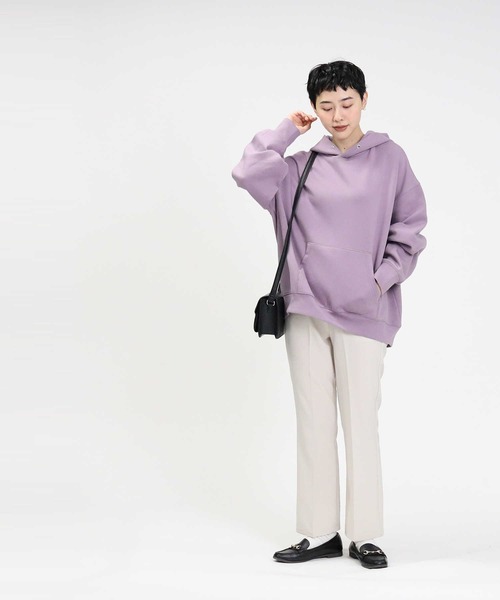 HONEYSUCKLE ROSE(ハニーサックルローズ)の「【HONEYSUCKLE ROSE】ポンチビッグパーカー(パーカー・レディース・オフホワイト/イエロー/ダークグレー/グリーン/ピンク/ベージュ・M/L)」の20枚目の写真