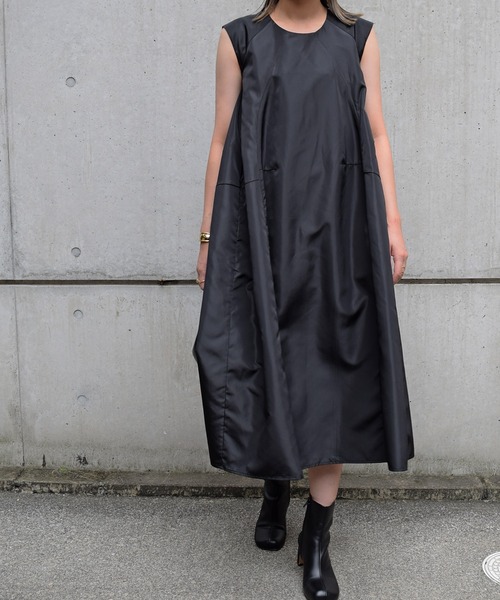 Marient（マリエント）の「サテンタックドレスOP/ワンピース/オケージョン（ドレス・レディース・ブラック・FREE）」の7枚目の写真