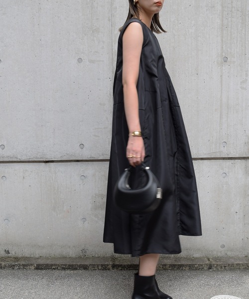 Marient（マリエント）の「サテンタックドレスOP/ワンピース/オケージョン（ドレス・レディース・ブラック・FREE）」の12枚目の写真