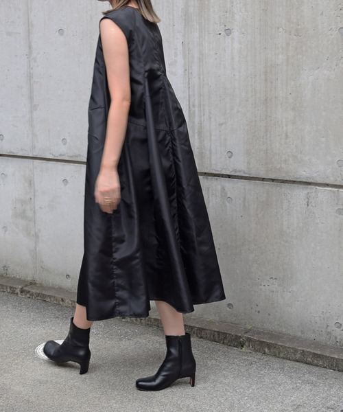 Marient（マリエント）の「サテンタックドレスOP/ワンピース/オケージョン（ドレス・レディース・ブラック・FREE）」の18枚目の写真