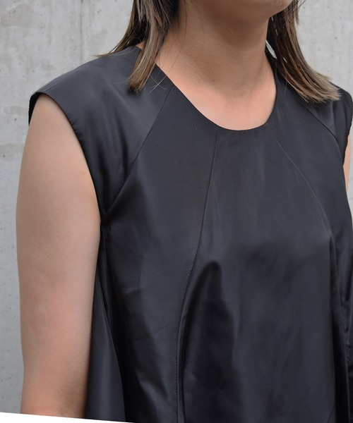 Marient（マリエント）の「サテンタックドレスOP/ワンピース/オケージョン（ドレス・レディース・ブラック・FREE）」の2枚目の写真