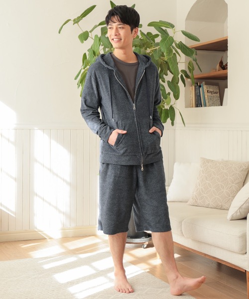 UNION STATION（ユニオンステーション）の「/セットアップ対応/杢パイルパーカー（パーカー・メンズ・ホワイト/ネイビー/その他・LL/M/L）」の8枚目の写真