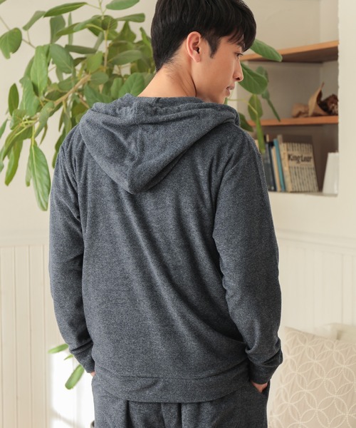 UNION STATION（ユニオンステーション）の「/セットアップ対応/杢パイルパーカー（パーカー・メンズ・ホワイト/ネイビー/その他・LL/M/L）」の5枚目の写真