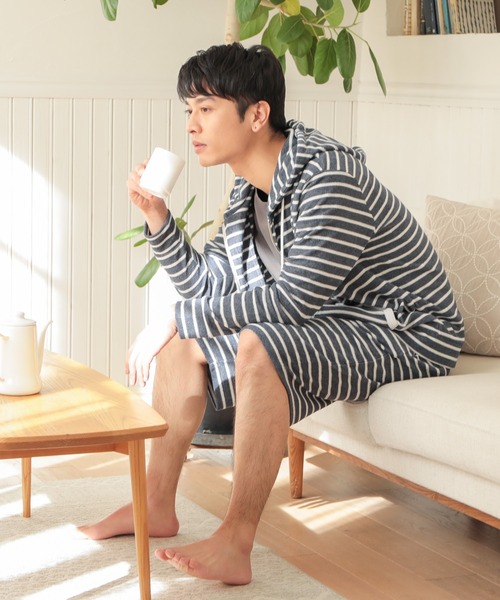 UNION STATION（ユニオンステーション）の「/セットアップ対応/杢パイルパーカー（パーカー・メンズ・ホワイト/ネイビー/その他・LL/M/L）」の10枚目の写真