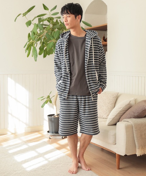 UNION STATION（ユニオンステーション）の「/セットアップ対応/杢パイルパーカー（パーカー・メンズ・ホワイト/ネイビー/その他・LL/M/L）」の11枚目の写真