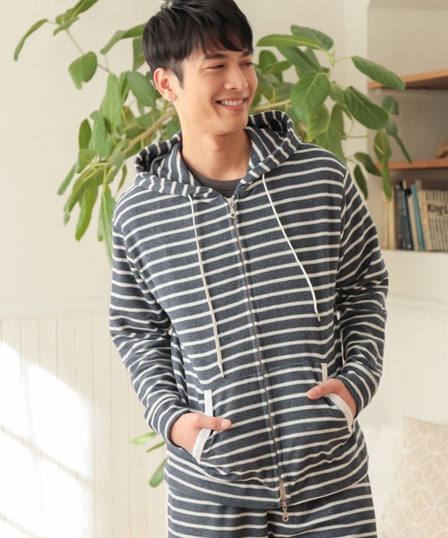 UNION STATION（ユニオンステーション）の「/セットアップ対応/杢パイルパーカー（パーカー・メンズ・ホワイト/ネイビー/その他・LL/M/L）」の9枚目の写真