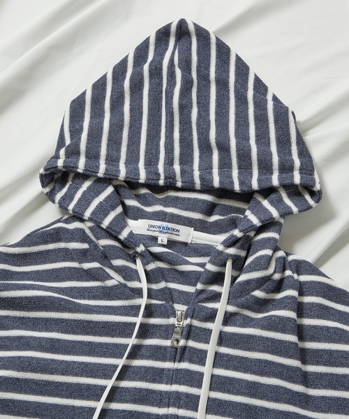 UNION STATION（ユニオンステーション）の「/セットアップ対応/杢パイルパーカー（パーカー・メンズ・ホワイト/ネイビー/その他・LL/M/L）」の16枚目の写真