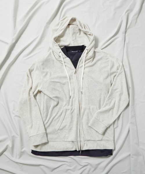 UNION STATION（ユニオンステーション）の「/セットアップ対応/杢パイルパーカー（パーカー・メンズ・ホワイト/ネイビー/その他・LL/M/L）」の20枚目の写真