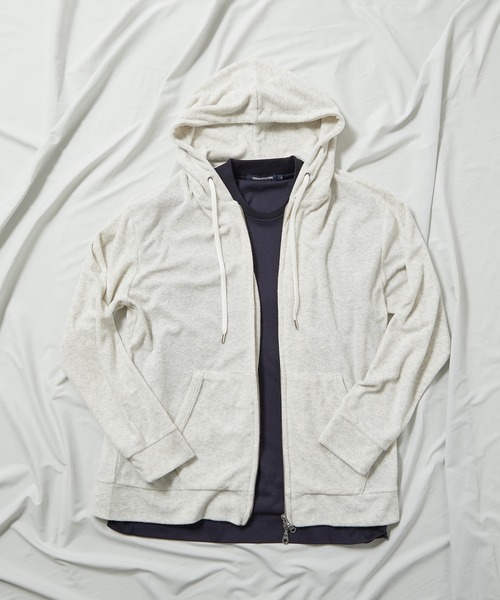UNION STATION（ユニオンステーション）の「/セットアップ対応/杢パイルパーカー（パーカー・メンズ・ホワイト/ネイビー/その他・LL/M/L）」の21枚目の写真