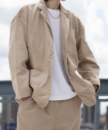 太畝コーデュロイ ワイドテーラードジャケット