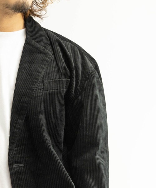 NYLAUS(ナイラス)の「太畝コーデュロイ ワイドテーラードジャケット(テーラードジャケット・メンズ・ブラック/ブラウン/カーキ/アイボリー・LL/L/M)」の8枚目の写真