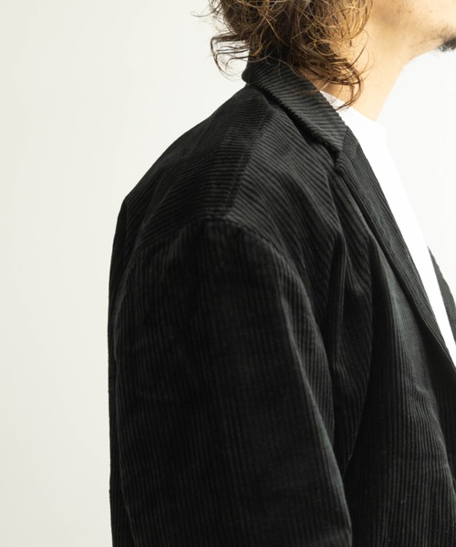 NYLAUS(ナイラス)の「太畝コーデュロイ ワイドテーラードジャケット(テーラードジャケット・メンズ・ブラック/ブラウン/カーキ/アイボリー・LL/L/M)」の11枚目の写真