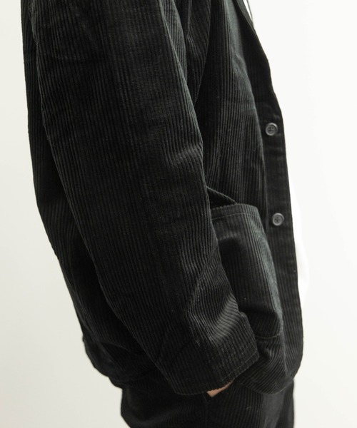NYLAUS(ナイラス)の「太畝コーデュロイ ワイドテーラードジャケット(テーラードジャケット・メンズ・ブラック/ブラウン/カーキ/アイボリー・LL/L/M)」の12枚目の写真