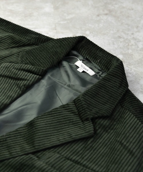 NYLAUS(ナイラス)の「太畝コーデュロイ ワイドテーラードジャケット(テーラードジャケット・メンズ・ブラック/ブラウン/カーキ/アイボリー・LL/L/M)」の16枚目の写真