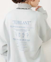 OLIVE des OLIVE | カジュアル可愛く仕上げる。フラワーズ裏起毛プルオーバー(スウェット)