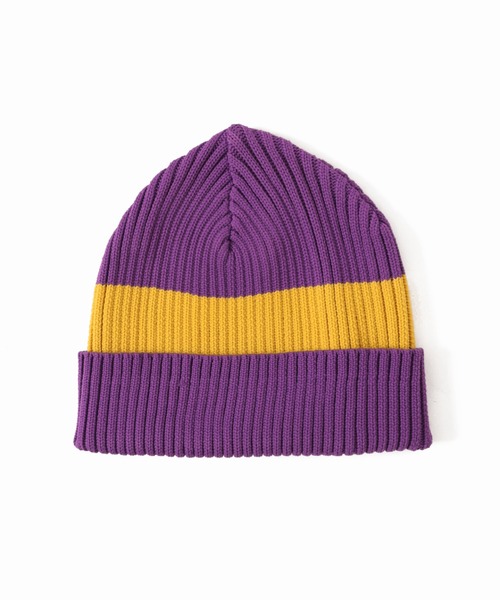 JOURNAL STANDARD（ジャーナルスタンダード）の「【LOGAN / ローガン×JS】別注 ライン ビーニー ニット帽（ニットキャップ/ビーニー・メンズ・ホワイト/ブラック/パープル/ネイビー/グレー/レッド/イエロー/オレンジ/グリーン/ブルー系その他・FREE）」の8枚目の写真