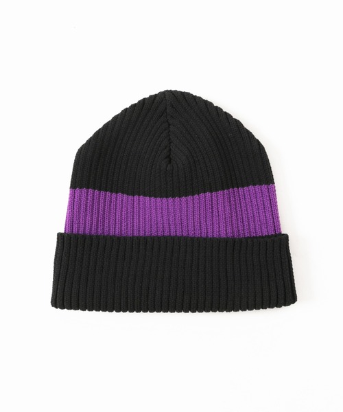 JOURNAL STANDARD（ジャーナルスタンダード）の「【LOGAN / ローガン×JS】別注 ライン ビーニー ニット帽（ニットキャップ/ビーニー・メンズ・ホワイト/ブラック/パープル/ネイビー/グレー/レッド/イエロー/オレンジ/グリーン/ブルー系その他・FREE）」の3枚目の写真