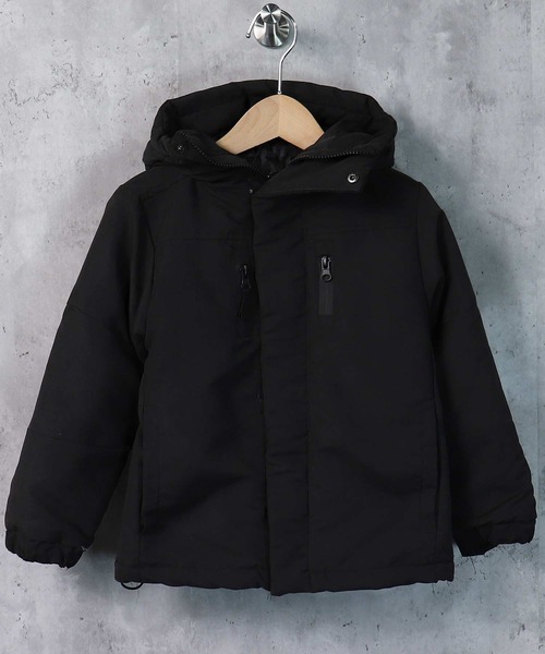 THE CASUAL(カジュアル)の「切替ボリュームフードジャケット キッズ(ダウンジャケット/コート・キッズ・ブラック/カーキ/チャコール・110cm/130cm/150cm/160cm/120cm/140cm)」の2枚目の写真