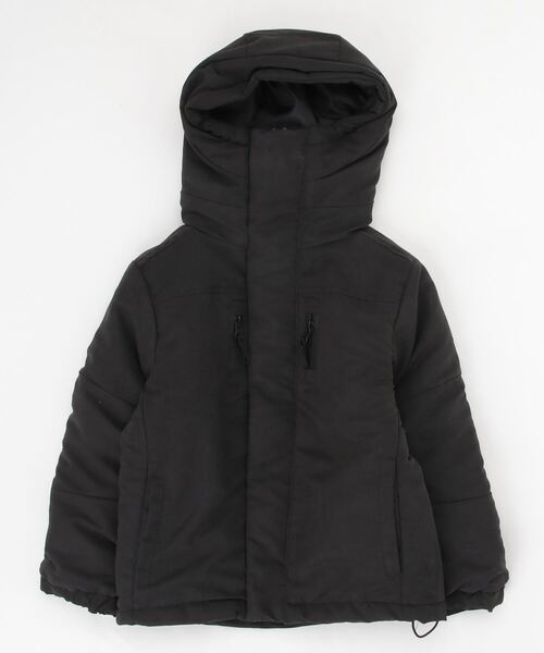 THE CASUAL(カジュアル)の「切替ボリュームフードジャケット キッズ(ダウンジャケット/コート・キッズ・ブラック/カーキ/チャコール・110cm/130cm/150cm/160cm/120cm/140cm)」の6枚目の写真