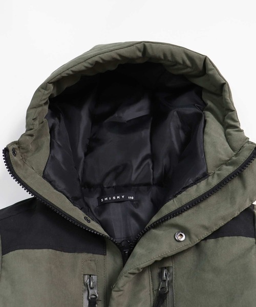 THE CASUAL(カジュアル)の「切替ボリュームフードジャケット キッズ(ダウンジャケット/コート・キッズ・ブラック/カーキ/チャコール・110cm/130cm/150cm/160cm/120cm/140cm)」の10枚目の写真