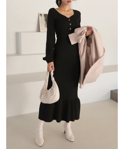 国内発送 セール タイトリブワンピース ワンピース Miia ミーア のファッション 激安通販 銀座 Arenatheatre Net