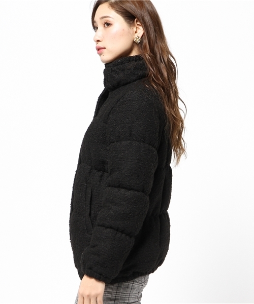 VENCEEXCHANGE（ヴァンスエクスチェンジ）の「ツィード中綿ショートジャケット          （ダウンジャケット/コート・レディース・オフホワイト/ブラック/ブルー・MEDIUM/LARGE）」の5枚目の写真