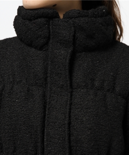 VENCEEXCHANGE（ヴァンスエクスチェンジ）の「ツィード中綿ショートジャケット          （ダウンジャケット/コート・レディース・オフホワイト/ブラック/ブルー・MEDIUM/LARGE）」の8枚目の写真