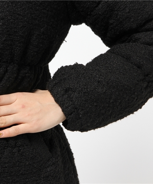 VENCEEXCHANGE（ヴァンスエクスチェンジ）の「ツィード中綿ショートジャケット          （ダウンジャケット/コート・レディース・オフホワイト/ブラック/ブルー・MEDIUM/LARGE）」の9枚目の写真