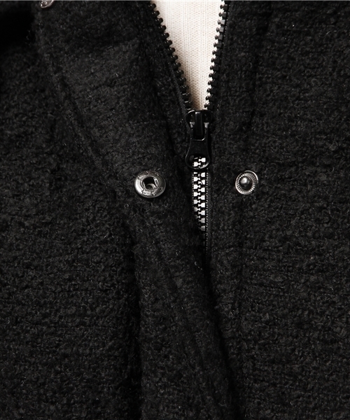 VENCEEXCHANGE（ヴァンスエクスチェンジ）の「ツィード中綿ショートジャケット          （ダウンジャケット/コート・レディース・オフホワイト/ブラック/ブルー・MEDIUM/LARGE）」の10枚目の写真