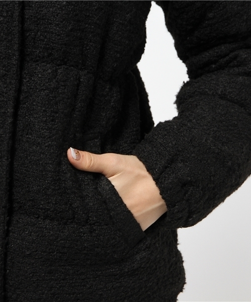 VENCEEXCHANGE（ヴァンスエクスチェンジ）の「ツィード中綿ショートジャケット          （ダウンジャケット/コート・レディース・オフホワイト/ブラック/ブルー・MEDIUM/LARGE）」の11枚目の写真