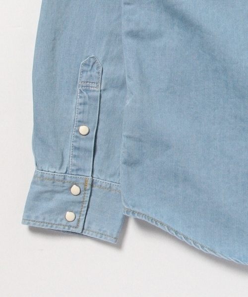 BEAMS（ビームス）の「BEAMS / デニム ウエスタンシャツ（シャツ/ブラウス・メンズ・インディゴブルー/サックスブルー・LARGE/MEDIUM/SMALL）」の14枚目の写真