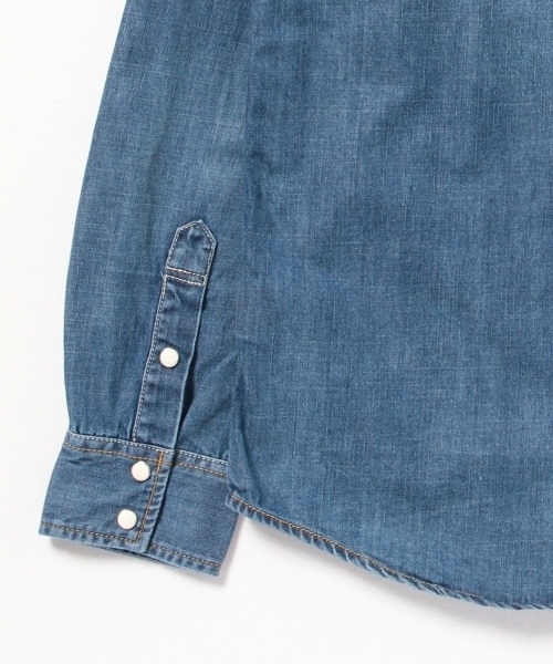 BEAMS（ビームス）の「BEAMS / デニム ウエスタンシャツ（シャツ/ブラウス・メンズ・インディゴブルー/サックスブルー・LARGE/MEDIUM/SMALL）」の18枚目の写真