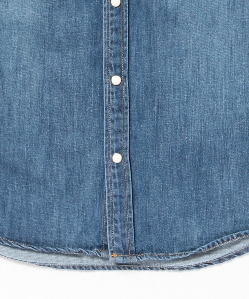 BEAMS（ビームス）の「BEAMS / デニム ウエスタンシャツ（シャツ/ブラウス・メンズ・インディゴブルー/サックスブルー・LARGE/MEDIUM/SMALL）」の11枚目の写真