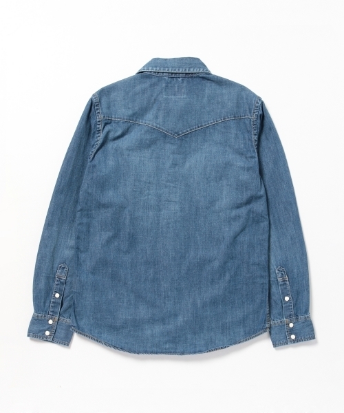 BEAMS（ビームス）の「BEAMS / デニム ウエスタンシャツ（シャツ/ブラウス・メンズ・インディゴブルー/サックスブルー・LARGE/MEDIUM/SMALL）」の12枚目の写真
