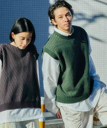 green label relaxing | 【WEB限定】＜GLR or＞ バーズアイ クルーネック ニット ベスト -ユニセックス- †(ベスト)