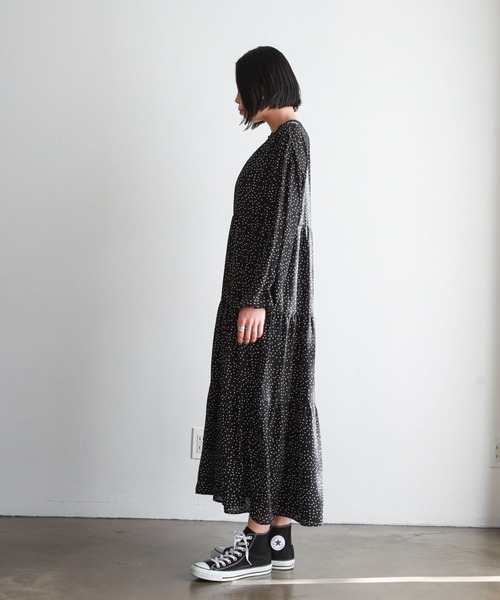 feepur(フェピュール)の「ドットティアードワンピース(ワンピース・レディース・ホワイト/ブラック/グリーン・SMALL/MEDIUM)」の8枚目の写真
