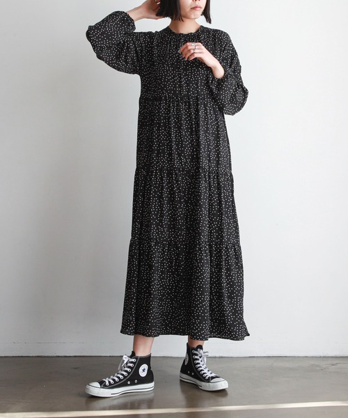 feepur(フェピュール)の「ドットティアードワンピース(ワンピース・レディース・ホワイト/ブラック/グリーン・SMALL/MEDIUM)」の17枚目の写真