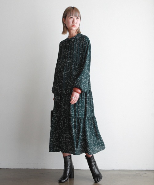 feepur(フェピュール)の「ドットティアードワンピース(ワンピース・レディース・ホワイト/ブラック/グリーン・SMALL/MEDIUM)」の21枚目の写真