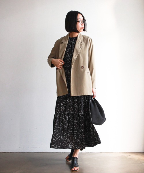 feepur(フェピュール)の「ドットティアードワンピース(ワンピース・レディース・ホワイト/ブラック/グリーン・SMALL/MEDIUM)」の20枚目の写真