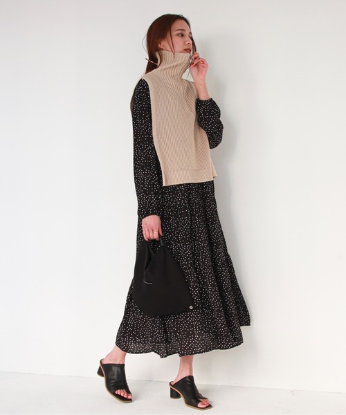 feepur(フェピュール)の「ドットティアードワンピース(ワンピース・レディース・ホワイト/ブラック/グリーン・SMALL/MEDIUM)」の19枚目の写真