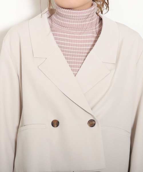 archives（アルシーヴ）の「【入荷禁止】【setupにも】ショート丈テーラードジャケット（テーラードジャケット・レディース・ブラック/アイボリー/グリーン系その他/ピンクベージュ・MEDIUM）」の22枚目の写真