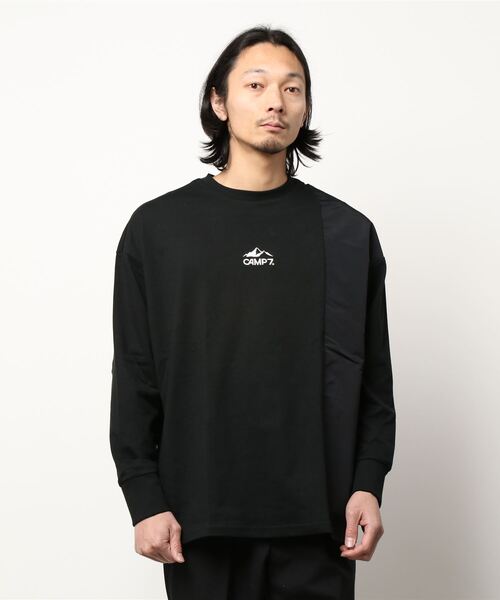 CAMP7（キャンプセブン）の「【CAMP7】ナイロン切り替えロンT（T