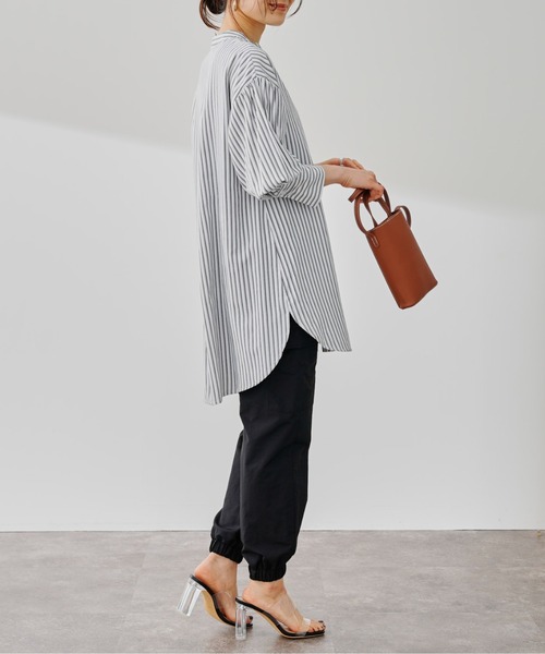 prose verse(プロズヴェール)の「バンドカラー袖ボリュームシャツ(シャツ/ブラウス・レディース・オフホワイト/サックスブルー/ブルー・フリ-)」の11枚目の写真