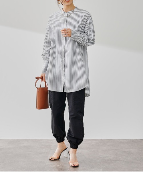 prose verse(プロズヴェール)の「バンドカラー袖ボリュームシャツ(シャツ/ブラウス・レディース・オフホワイト/サックスブルー/ブルー・フリ-)」の12枚目の写真